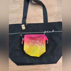 Pink Victoria’s‎ Secret, bundle bag and small bag both new with tags